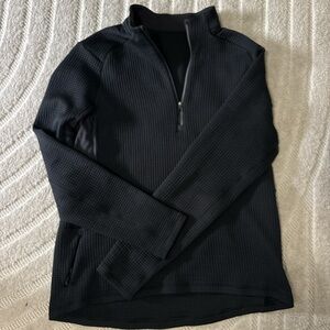 Men's Black Quarter-Zip Sweater